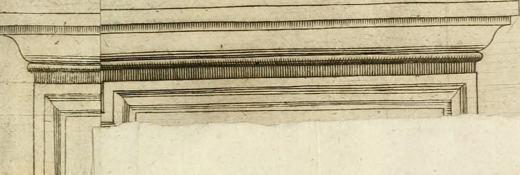 An illustration from Basilicae veteris vaticanae descriptio, 1646, leaf 196