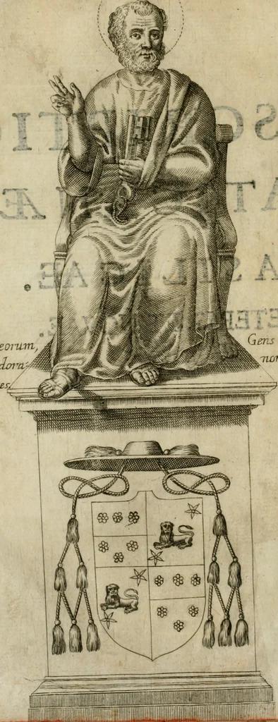 An illustration from Basilicae veteris vaticanae descriptio, 1646, leaf 7