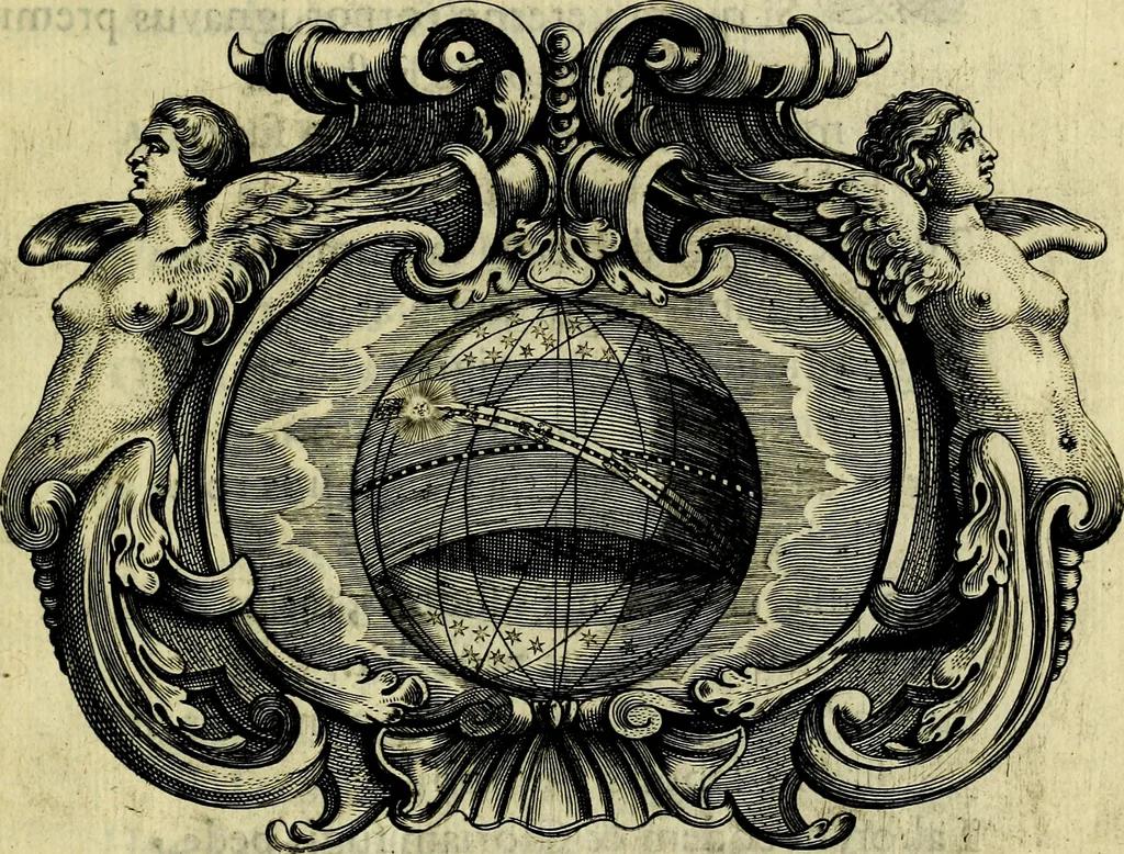 An illustration from Basilica sapientiae septem columnis insistens Reverendissimis, Adm: Reverendis, Religiosis, Praenobilibus, Nobilibus, ac Eruditis DD. AA. LL. & Philosophiae Baccalaureis, cum e literario Philosophici certamnins stadio victores in antiquissimae ac celeberrimae Universitatis Viennensis Theatro Academico primam daphnem largiente R. P. Ioanne Pfleger.., 1651, leaf 16