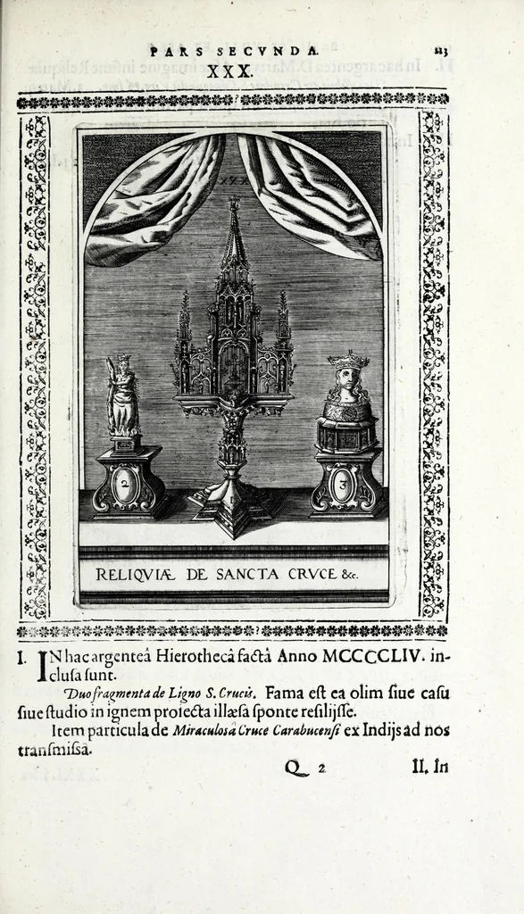 An illustration from Basilica SS. Vdalrici et Afrae Augustae Vindelicorum : historice descripta atque aeneis figuris illustrata : cum breui chronico eiusdem ab anno C. 46 vsque ad nostra tempora, 1627, leaf 163