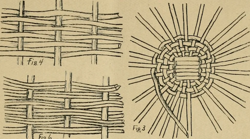 An illustration from Basket making .., 1902, leaf 12