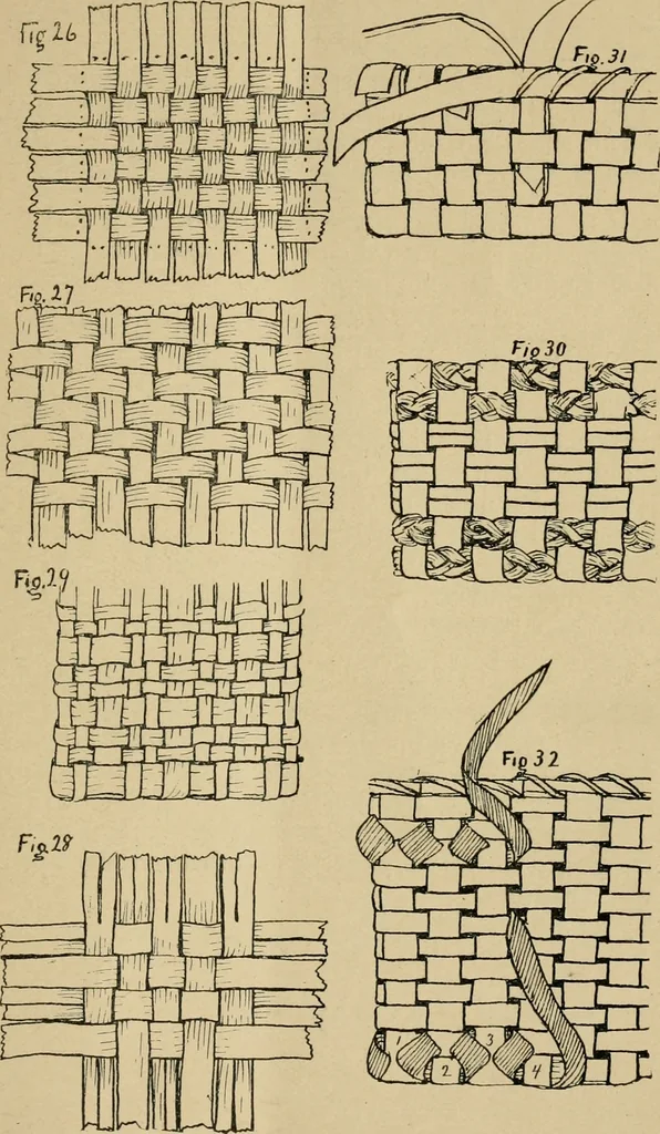 An illustration from Basket making .., 1902, leaf 22