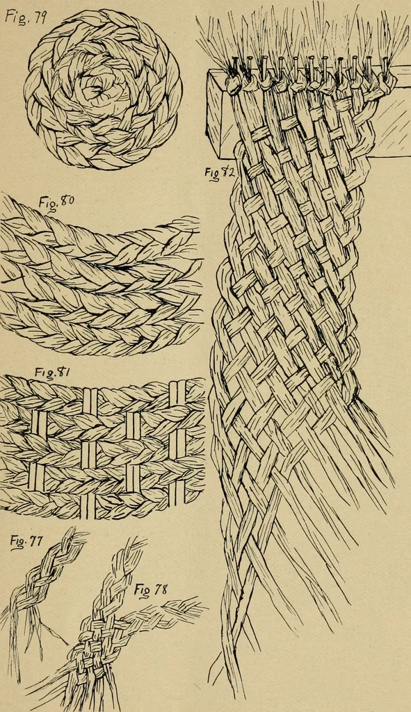 An illustration from Basket making .., 1902, leaf 36