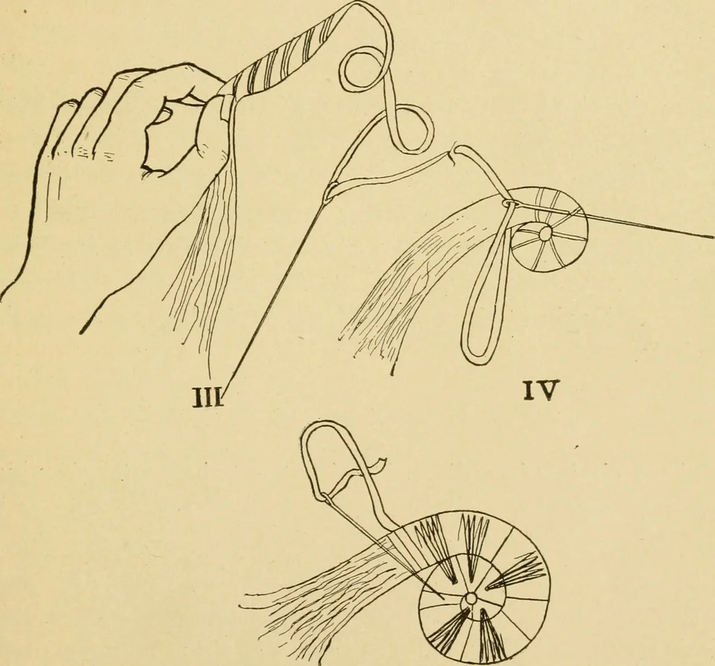 An illustration from Basketry and weaving in the school, 1904, leaf 10