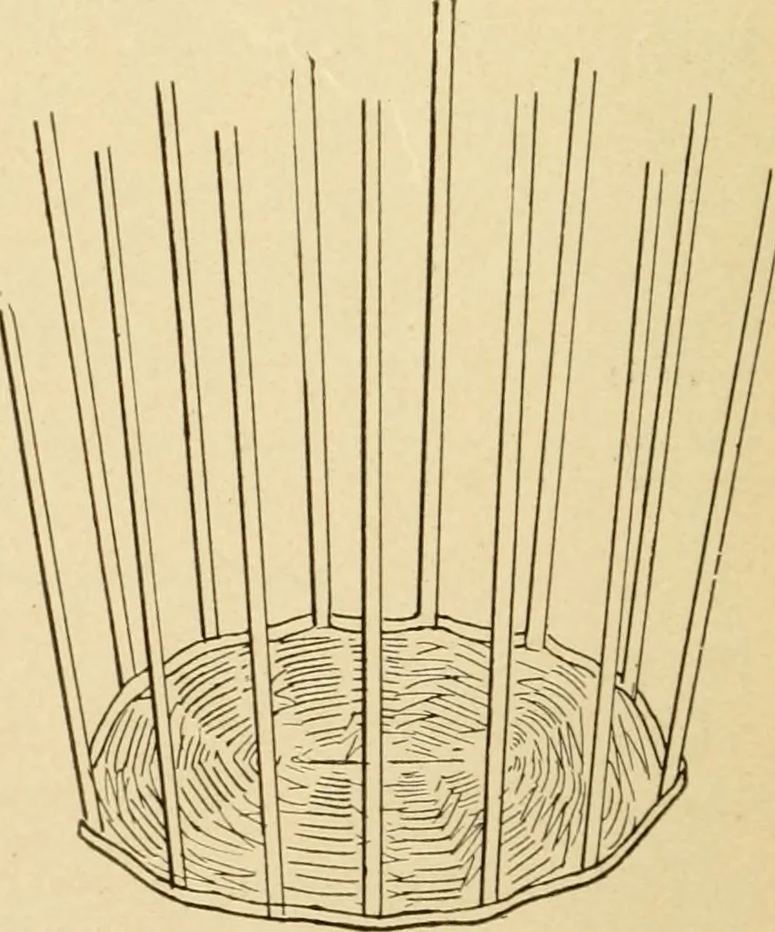 An illustration from Basketry and weaving in the school, 1904, leaf 19