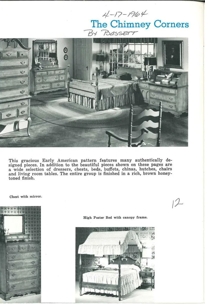 An illustration from Bassett Furniture 1964, 1964, leaf 13