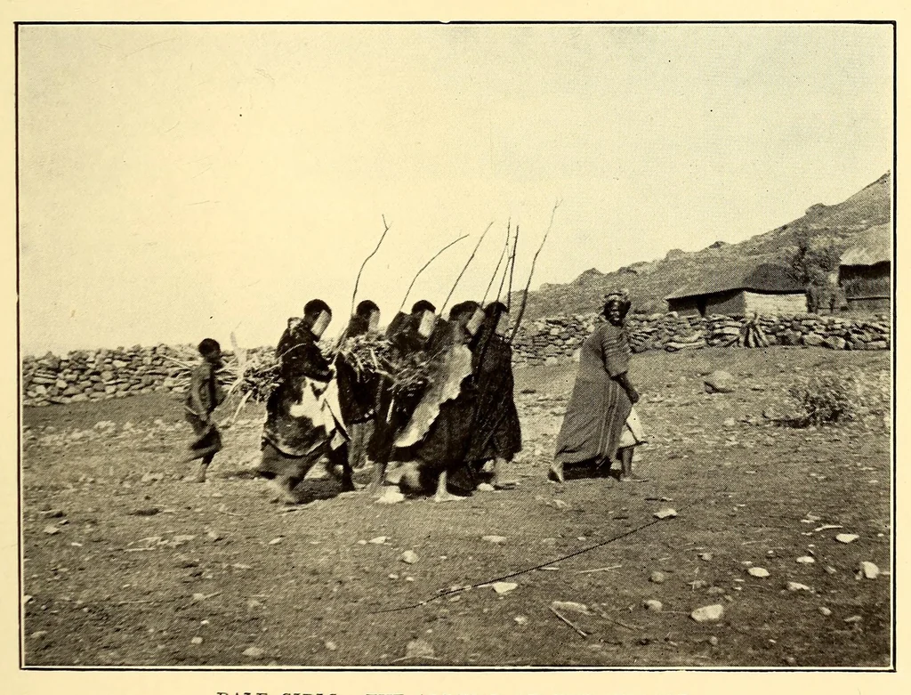 An illustration from The Basuto of Basutoland, 1923, leaf 129