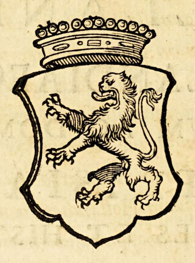 An illustration from Batavia illustrata, seu De Batavorum insula, Hollandia, Zelandia, Frisia, territorio Traiectensi et Gelria, : scriptores varij notae melioris, nunc primùm collecti, simulqúe editi., 1609, leaf 246