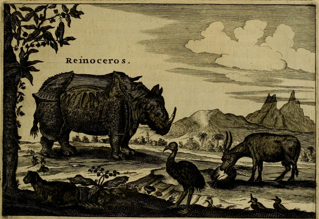 An illustration from Legatio Batavica ad magnum Tartariae chamum Sungteium, modernum Sinae imperatorem : historiarum narratione, quae legatis in provinciis Quantung, Kiangsi, Nanking, Xantung, Peking, & aula imperatoriâ ab anno 1655 ad annum 1657 obtigerunt, ut & ardua Sinensium in bello Tartarico fortunâ, provinciarum accurata geographia, urbium delineatione, nec non artis & naturae miraculis ex animalium, vegetabilium, mineralium genere per centum & quinquaginta aeneas figuras passim illustrata & conscripta vernacule, 1668, leaf 468
