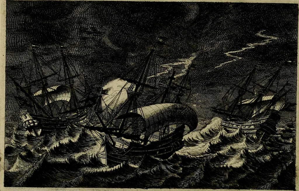 An illustration from Legatio Batavica ad magnum Tartariae chamum Sungteium, modernum Sinae imperatorem : historiarum narratione, quae legatis in provinciis Quantung, Kiangsi, Nanking, Xantung, Peking, & aula imperatoriâ ab anno 1655 ad annum 1657 obtigerunt, ut & ardua Sinensium in bello Tartarico fortunâ, provinciarum accurata geographia, urbium delineatione, nec non artis & naturae miraculis ex animalium, vegetabilium, mineralium genere per centum & quinquaginta aeneas figuras passim illustrata & conscripta vernacule, 1668, leaf 61