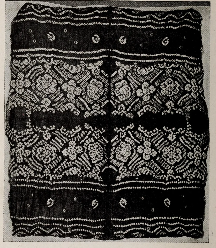 An illustration from Batik and other pattern dyeing, 1920, leaf 112