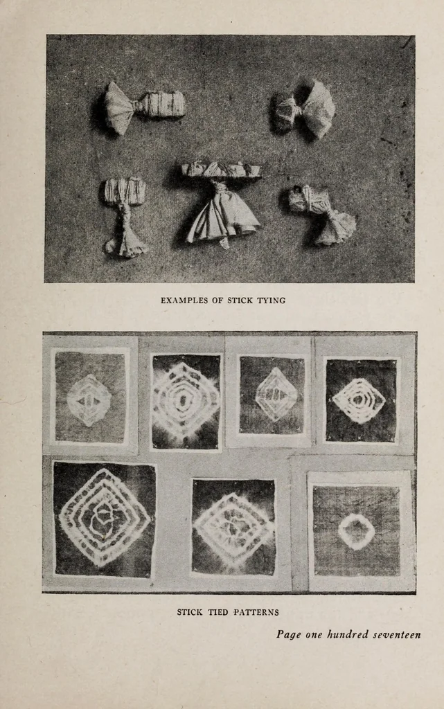 An illustration from Batik and other pattern dyeing, 1920, leaf 119