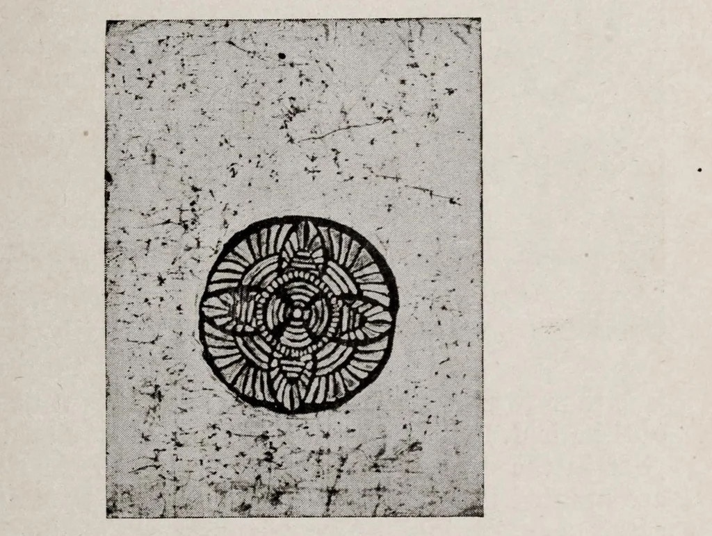An illustration from Batik and other pattern dyeing, 1920, leaf 55