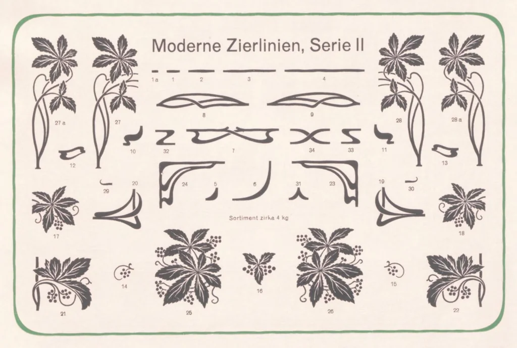 An illustration from Hauptprobe in gedrängter Form der Bauerschen Giesserei Frankfurt am Main, 1923, leaf 340