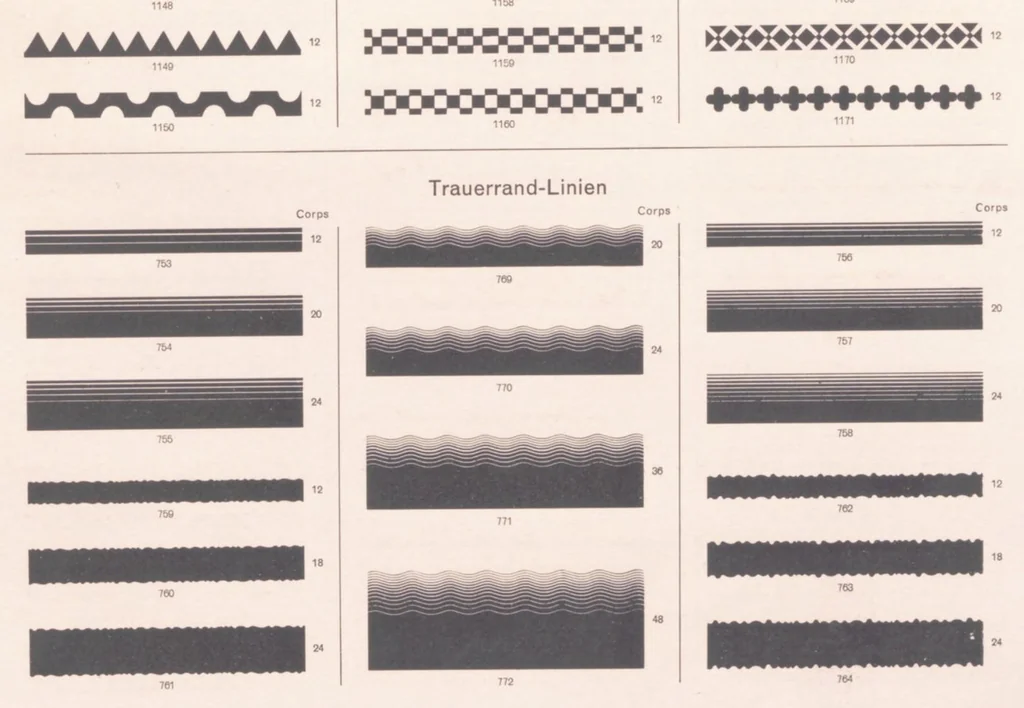 An illustration from Hauptprobe in gedrängter Form der Bauerschen Giesserei Frankfurt am Main, 1923, leaf 364