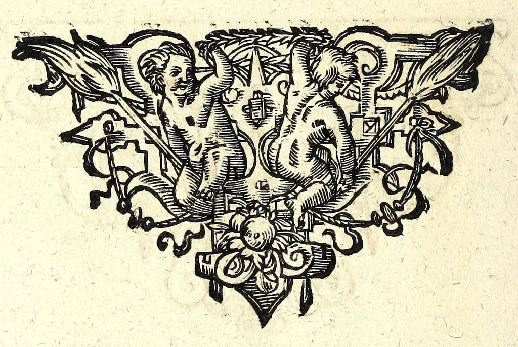 An illustration from Bau-Kunst, das ist, Künstliche und gründliche Beschreibung von dem Gebrauch der Fünff Säulen : aus rechtem Fundament mit allerhand schönen Gesimsern und Capitälen, auch wie man sich mit den Säulen, nach Gelegenheit dess Platzes verhalten soll, welches alle Werckmeister sollen wol ergründen recht zusammen setzen, damit der Bau-Kunst zierlich und nutzlich mit ihrem Lob und Vortheil könne gebraucht werden ... mit den darzu gehörigen Figuren, 1671, leaf 80