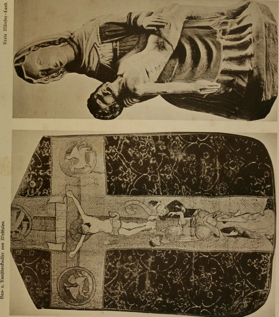 An illustration from Bau- und Kunstdenkmäler von Westfalen. Im Auftrage des Provinzial-Verbandes der Provinz Westfalen, 1897, leaf 100