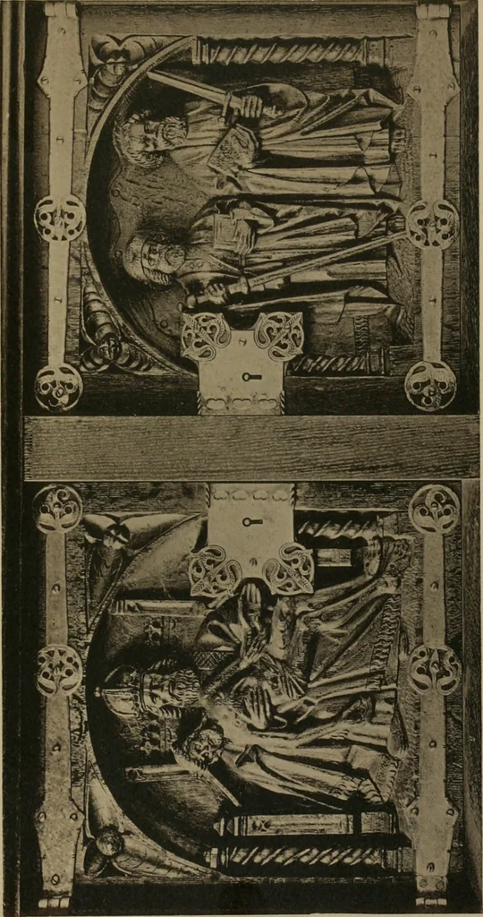 An illustration from Bau- und Kunstdenkmäler von Westfalen. Im Auftrage des Provinzial-Verbandes der Provinz Westfalen, 1897, leaf 114