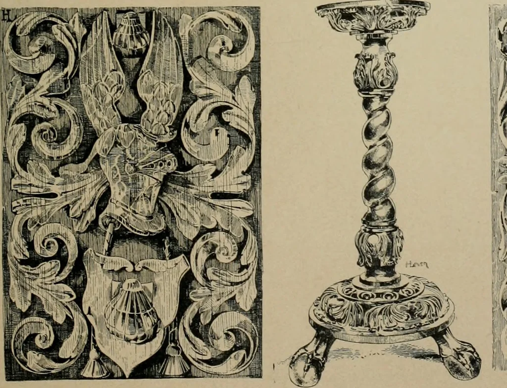 An illustration from Bau- und Kunstdenkmäler von Westfalen. Im Auftrage des Provinzial-Verbandes der Provinz Westfalen, 1897, leaf 118