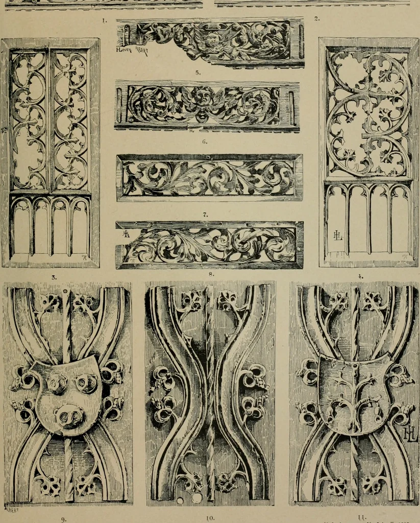 An illustration from Bau- und Kunstdenkmäler von Westfalen. Im Auftrage des Provinzial-Verbandes der Provinz Westfalen, 1897, leaf 120