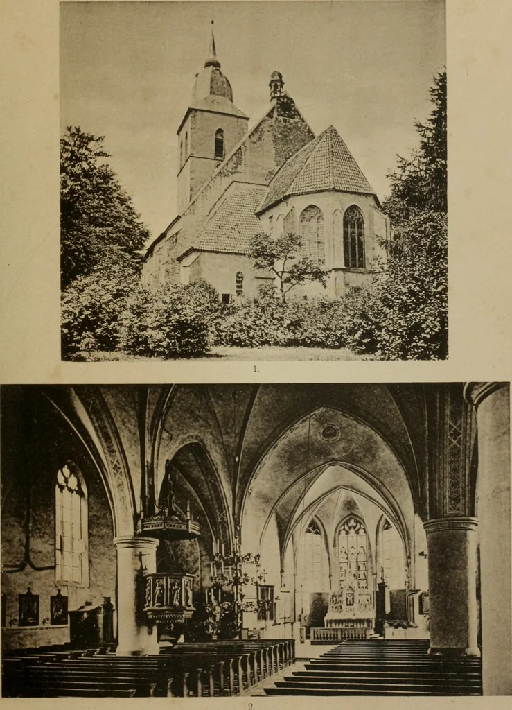 An illustration from Bau- und Kunstdenkmäler von Westfalen. Im Auftrage des Provinzial-Verbandes der Provinz Westfalen, 1897, leaf 166