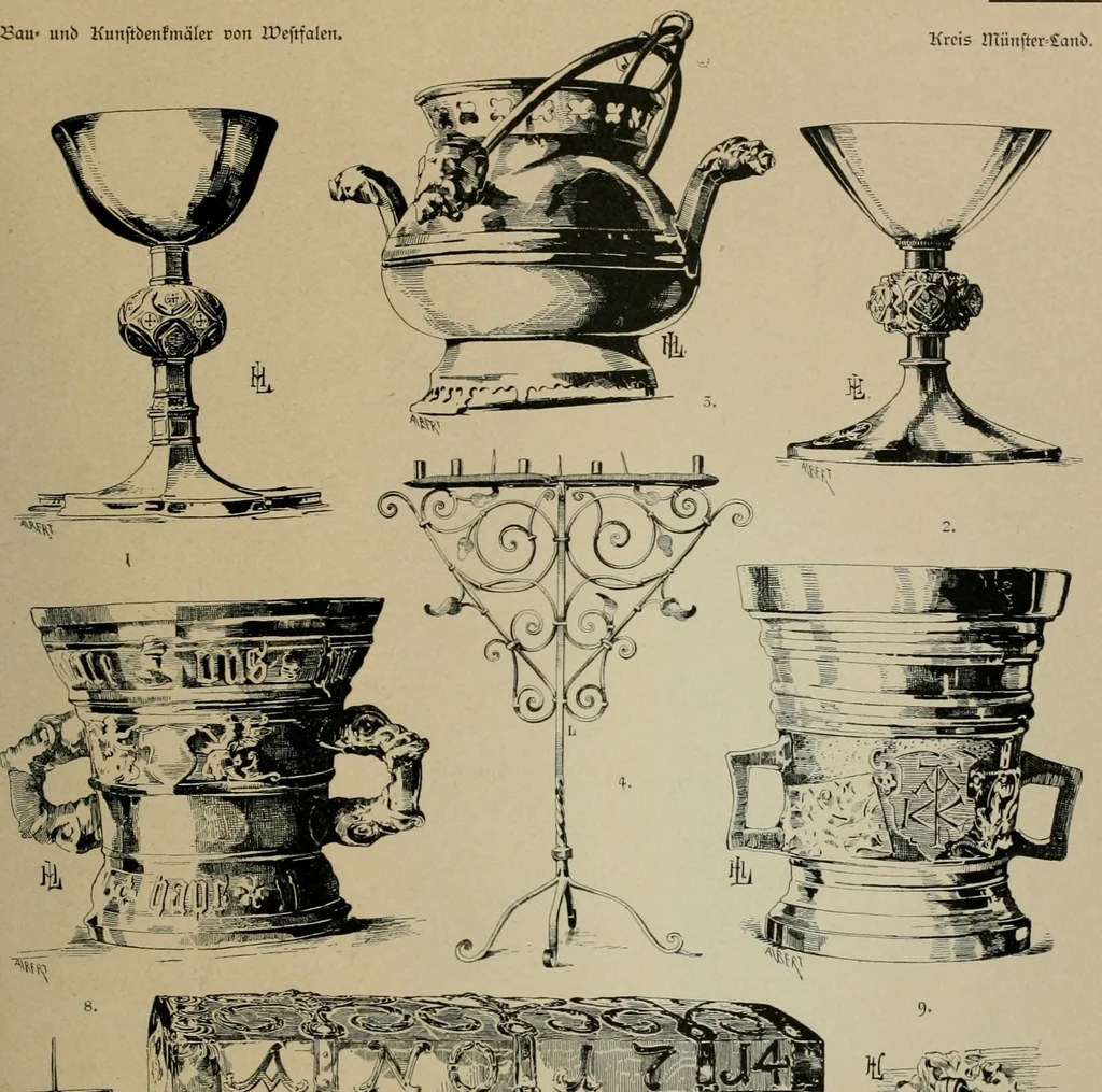 An illustration from Bau- und Kunstdenkmäler von Westfalen. Im Auftrage des Provinzial-Verbandes der Provinz Westfalen, 1897, leaf 174