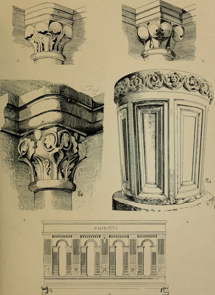 An illustration from Bau- und Kunstdenkmäler von Westfalen. Im Auftrage des Provinzial-Verbandes der Provinz Westfalen, 1897, leaf 186