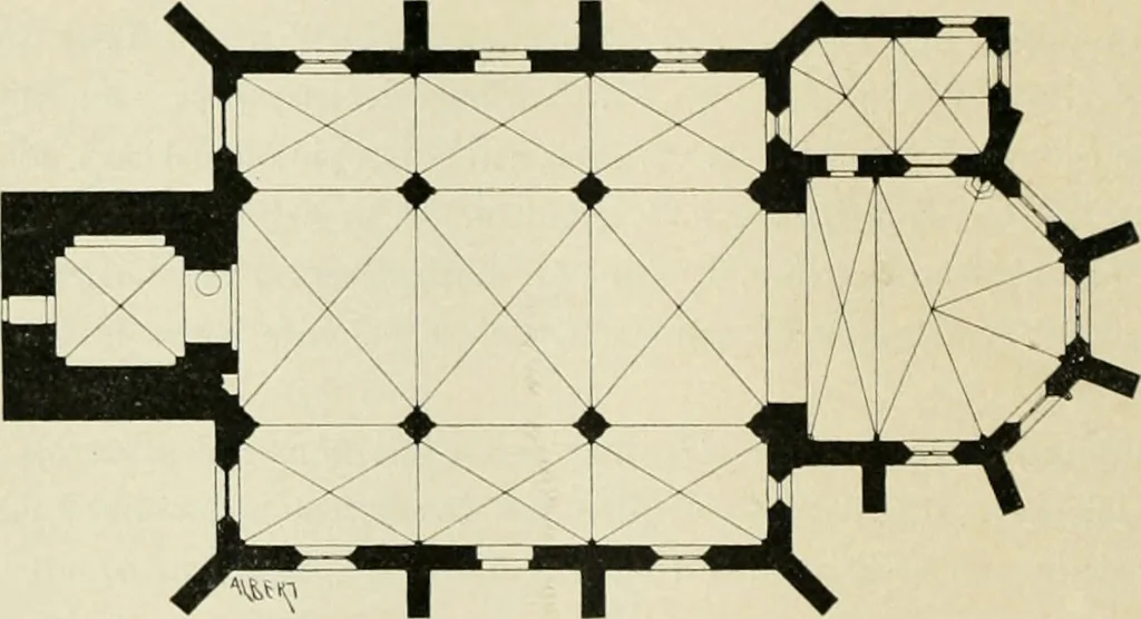 An illustration from Bau- und Kunstdenkmäler von Westfalen. Im Auftrage des Provinzial-Verbandes der Provinz Westfalen, 1897, leaf 195