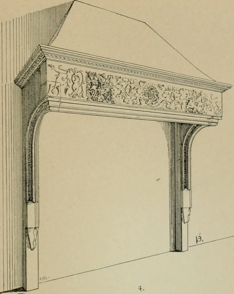 An illustration from Bau- und Kunstdenkmäler von Westfalen. Im Auftrage des Provinzial-Verbandes der Provinz Westfalen, 1897, leaf 206