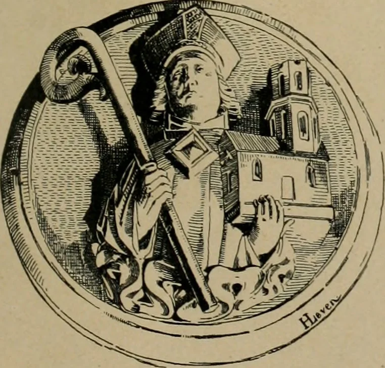 An illustration from Bau- und Kunstdenkmäler von Westfalen. Im Auftrage des Provinzial-Verbandes der Provinz Westfalen, 1897, leaf 28