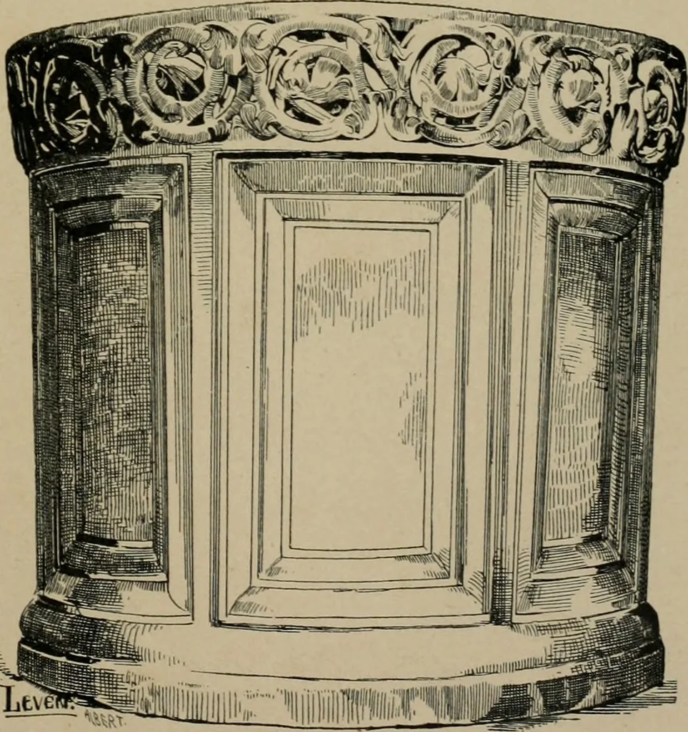 An illustration from Bau- und Kunstdenkmäler von Westfalen. Im Auftrage des Provinzial-Verbandes der Provinz Westfalen, 1897, leaf 28