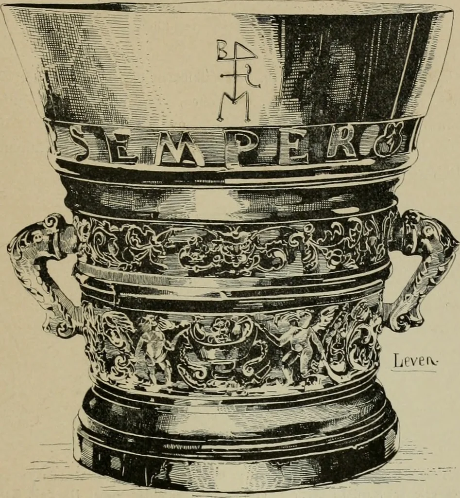 An illustration from Bau- und Kunstdenkmäler von Westfalen. Im Auftrage des Provinzial-Verbandes der Provinz Westfalen, 1897, leaf 306