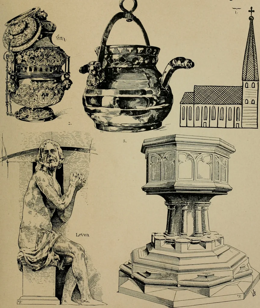 An illustration from Bau- und Kunstdenkmäler von Westfalen. Im Auftrage des Provinzial-Verbandes der Provinz Westfalen, 1897, leaf 316