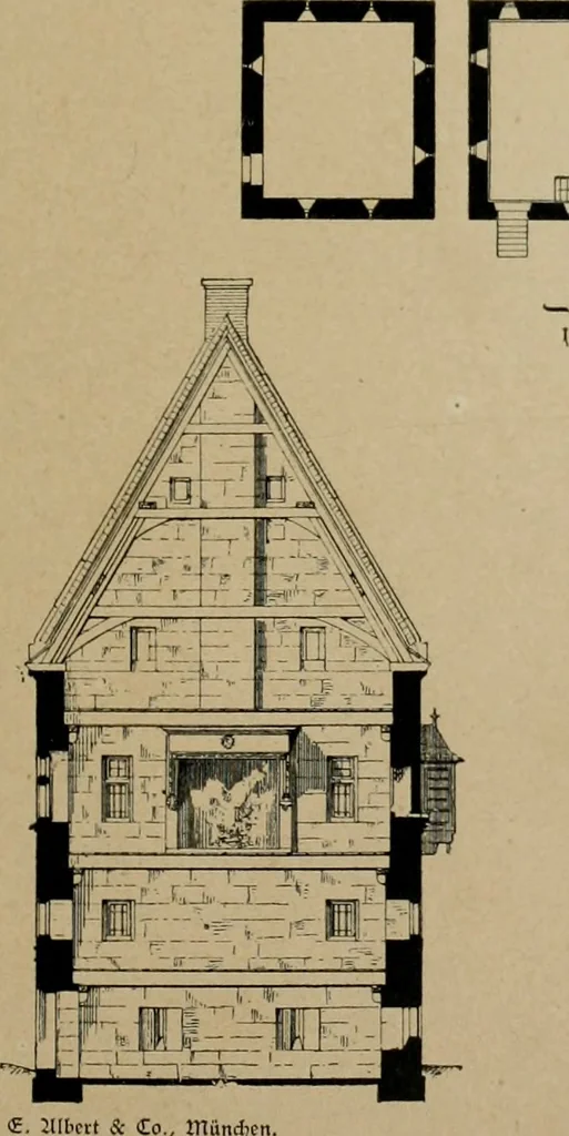 An illustration from Bau- und Kunstdenkmäler von Westfalen. Im Auftrage des Provinzial-Verbandes der Provinz Westfalen, 1897, leaf 326