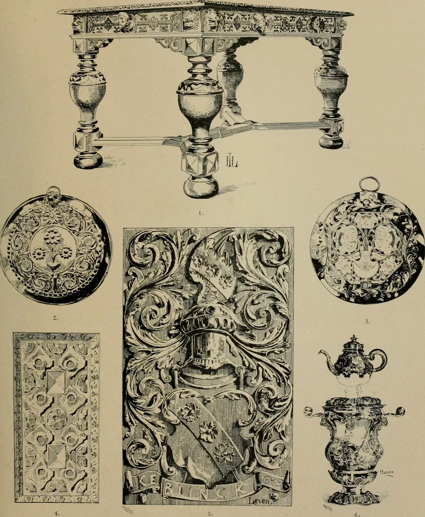 An illustration from Bau- und Kunstdenkmäler von Westfalen. Im Auftrage des Provinzial-Verbandes der Provinz Westfalen, 1897, leaf 350