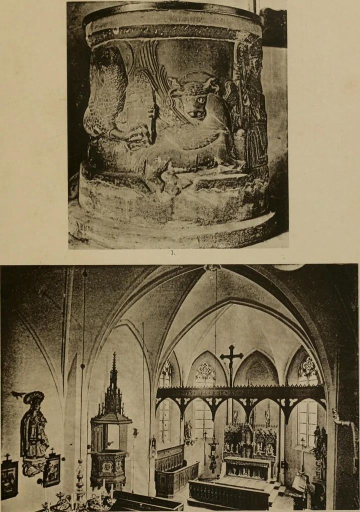 An illustration from Bau- und Kunstdenkmäler von Westfalen. Im Auftrage des Provinzial-Verbandes der Provinz Westfalen, 1897, leaf 366