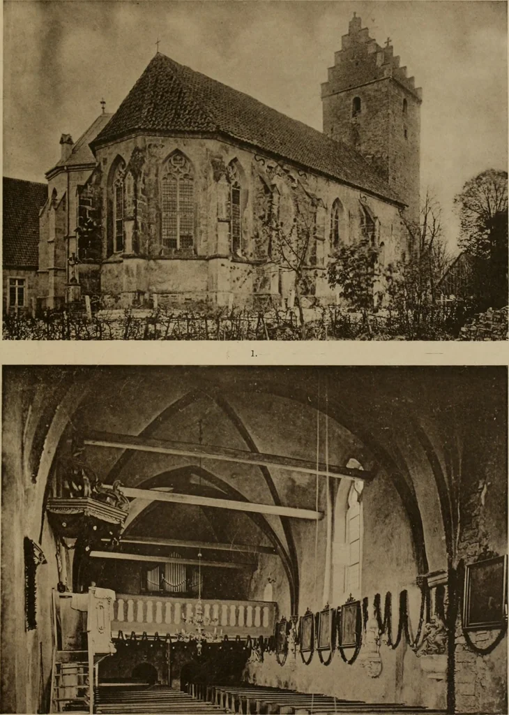 An illustration from Bau- und Kunstdenkmäler von Westfalen. Im Auftrage des Provinzial-Verbandes der Provinz Westfalen, 1897, leaf 394
