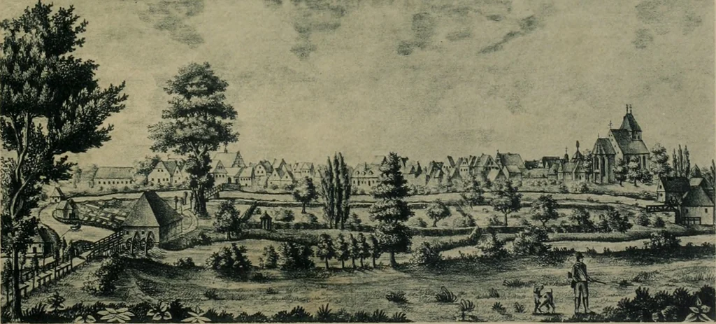 An illustration from Bau- und Kunstdenkmäler von Westfalen. Im Auftrage des Provinzial-Verbandes der Provinz Westfalen, 1897, leaf 416