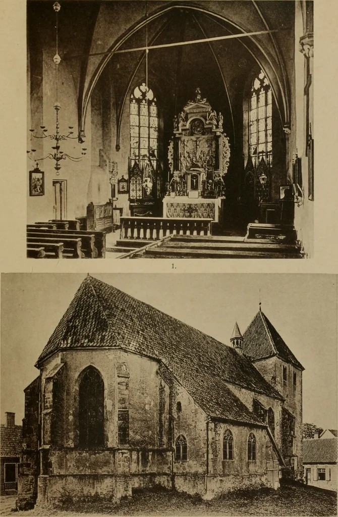 An illustration from Bau- und Kunstdenkmäler von Westfalen. Im Auftrage des Provinzial-Verbandes der Provinz Westfalen, 1897, leaf 434