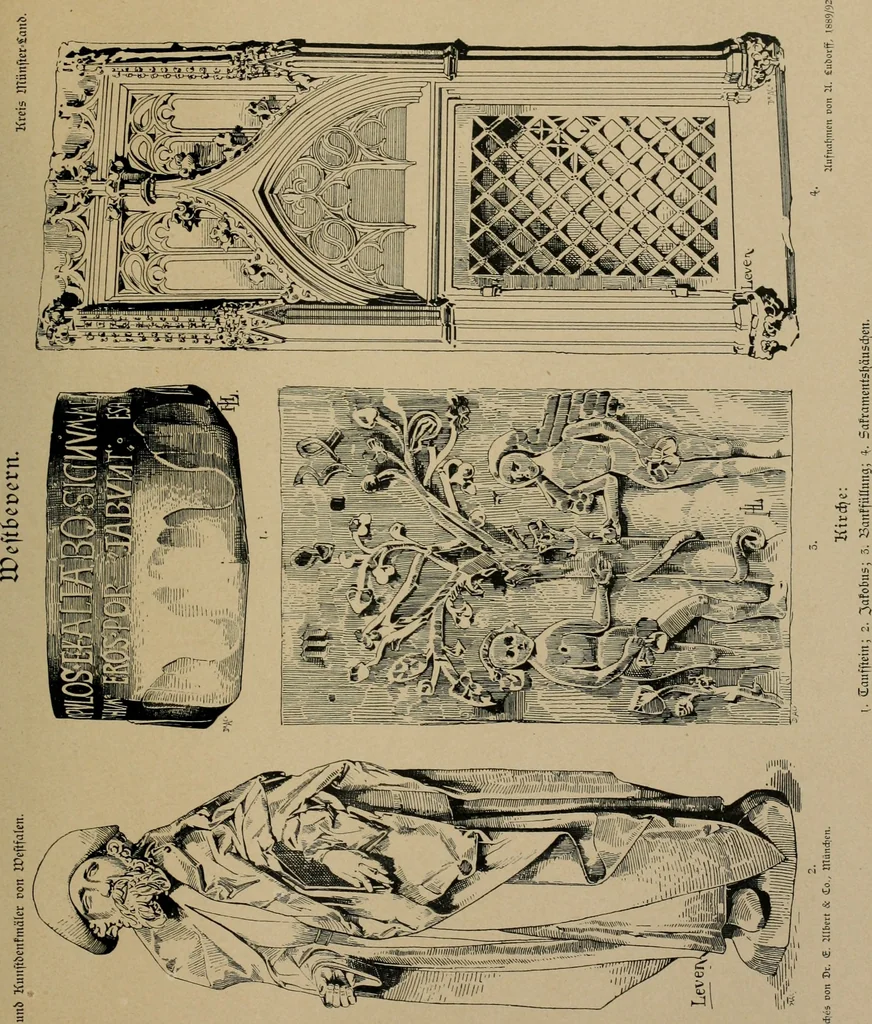 An illustration from Bau- und Kunstdenkmäler von Westfalen. Im Auftrage des Provinzial-Verbandes der Provinz Westfalen, 1897, leaf 438