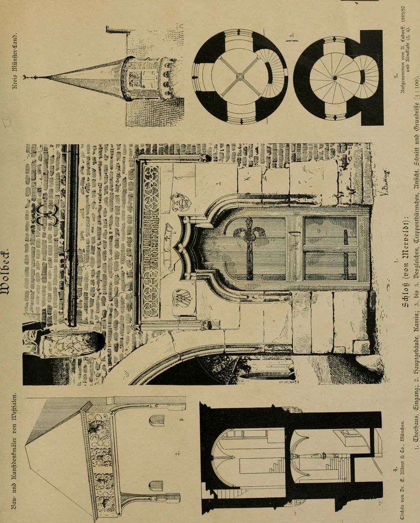 An illustration from Bau- und Kunstdenkmäler von Westfalen. Im Auftrage des Provinzial-Verbandes der Provinz Westfalen, 1897, leaf 460