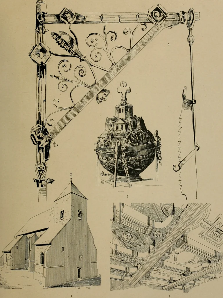 An illustration from Bau- und Kunstdenkmäler von Westfalen. Im Auftrage des Provinzial-Verbandes der Provinz Westfalen, 1897, leaf 54