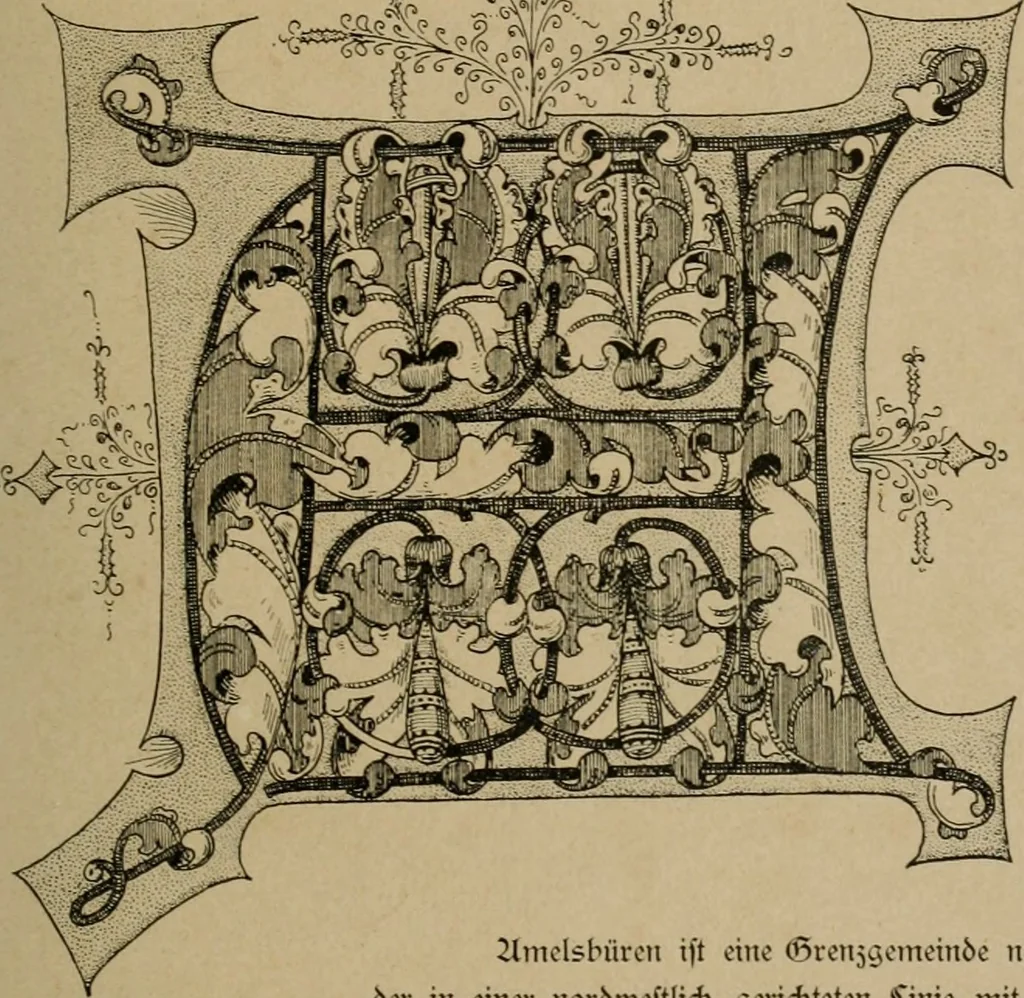 An illustration from Bau- und Kunstdenkmäler von Westfalen. Im Auftrage des Provinzial-Verbandes der Provinz Westfalen, 1897, leaf 60