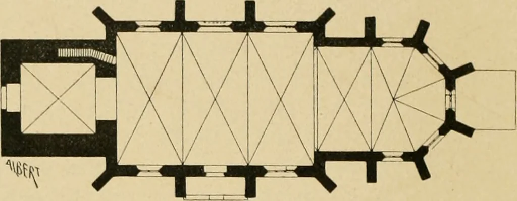 An illustration from Bau- und Kunstdenkmäler von Westfalen. Im Auftrage des Provinzial-Verbandes der Provinz Westfalen, 1897, leaf 65