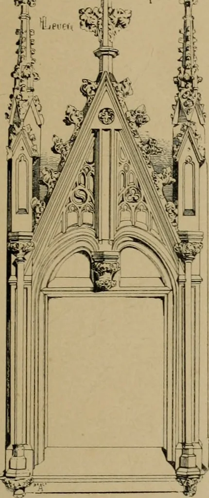 An illustration from Bau- und Kunstdenkmäler von Westfalen. Im Auftrage des Provinzial-Verbandes der Provinz Westfalen, 1897, leaf 66