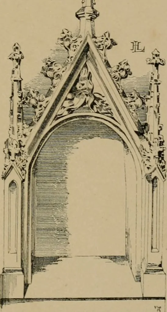 An illustration from Bau- und Kunstdenkmäler von Westfalen. Im Auftrage des Provinzial-Verbandes der Provinz Westfalen, 1897, leaf 66