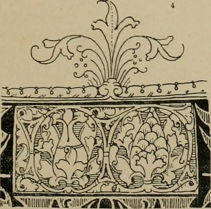 An illustration from Bau- und Kunstdenkmäler von Westfalen. Im Auftrage des Provinzial-Verbandes der Provinz Westfalen, 1897, leaf 74