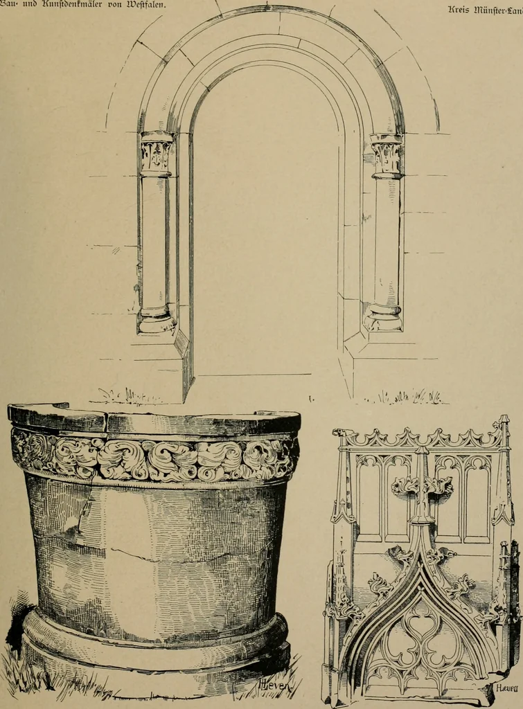 An illustration from Bau- und Kunstdenkmäler von Westfalen. Im Auftrage des Provinzial-Verbandes der Provinz Westfalen, 1897, leaf 78