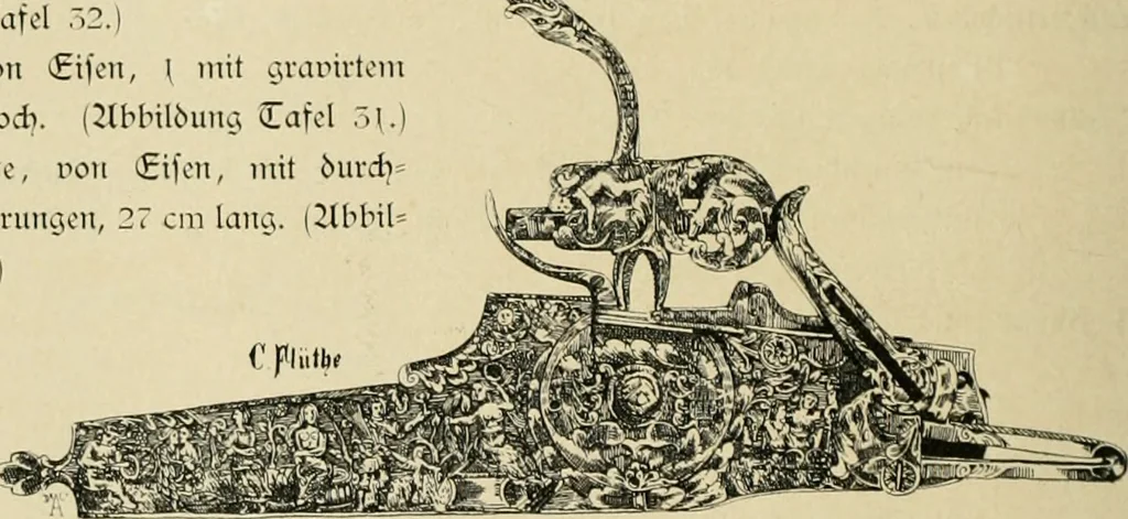 An illustration from Bau- und Kunstdenkmäler von Westfalen. Im Auftrage des Provinzial-Verbandes der Provinz Westfalen, 1897, leaf 91