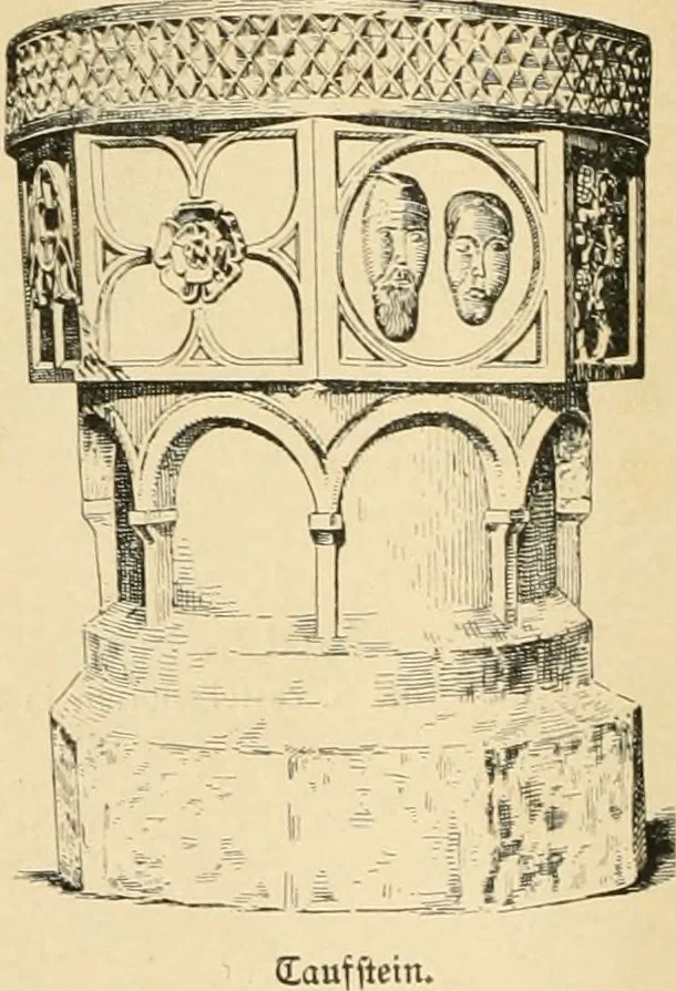 An illustration from Bau- und Kunstdenkmäler von Westfalen. Im Auftrage des Provinzial-Verbandes der Provinz Westfalen, 1897, leaf 105